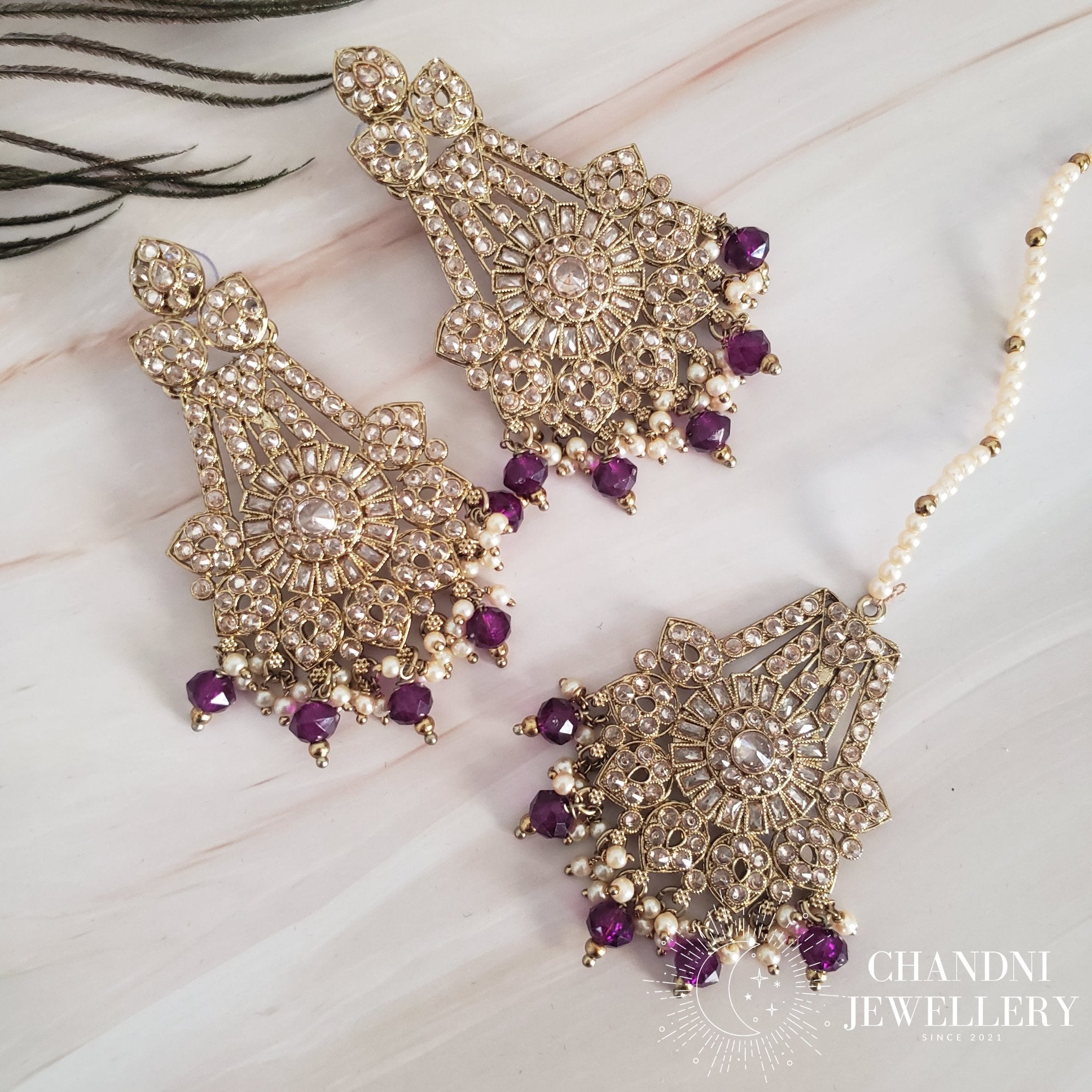 Anshi Earring with Tikka
