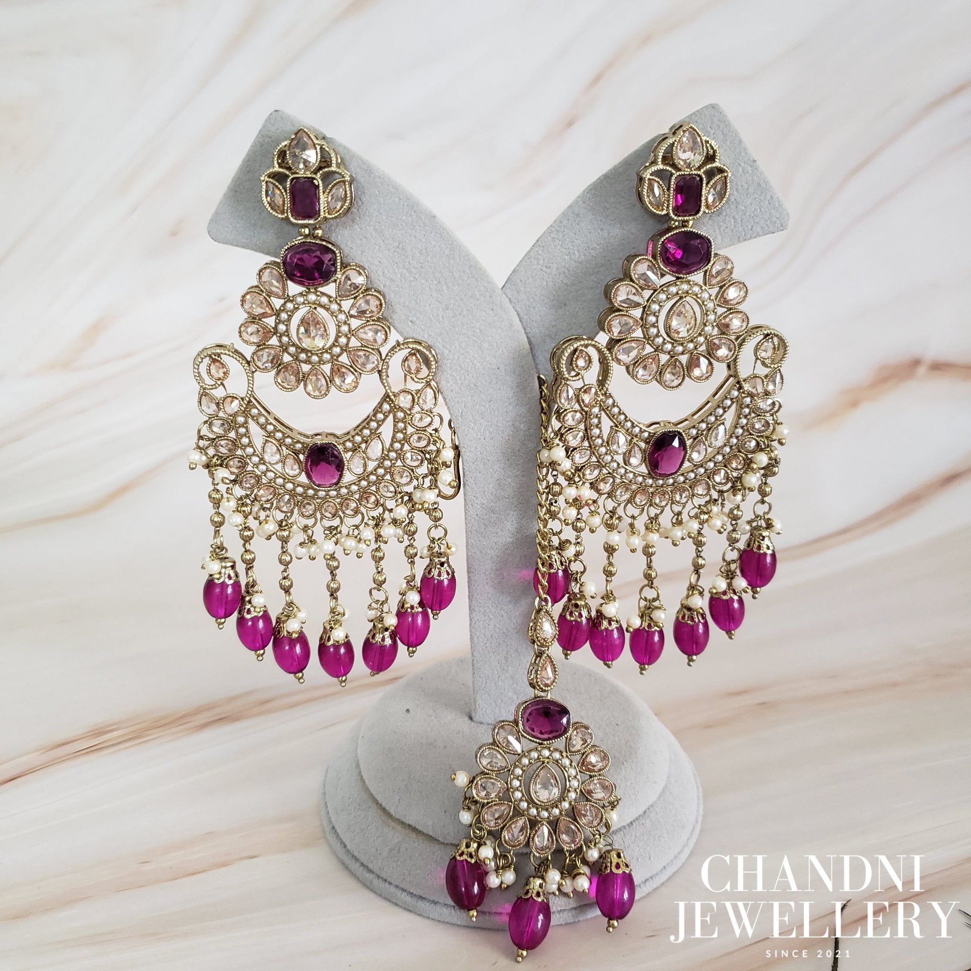 Archita Earring with Tikka