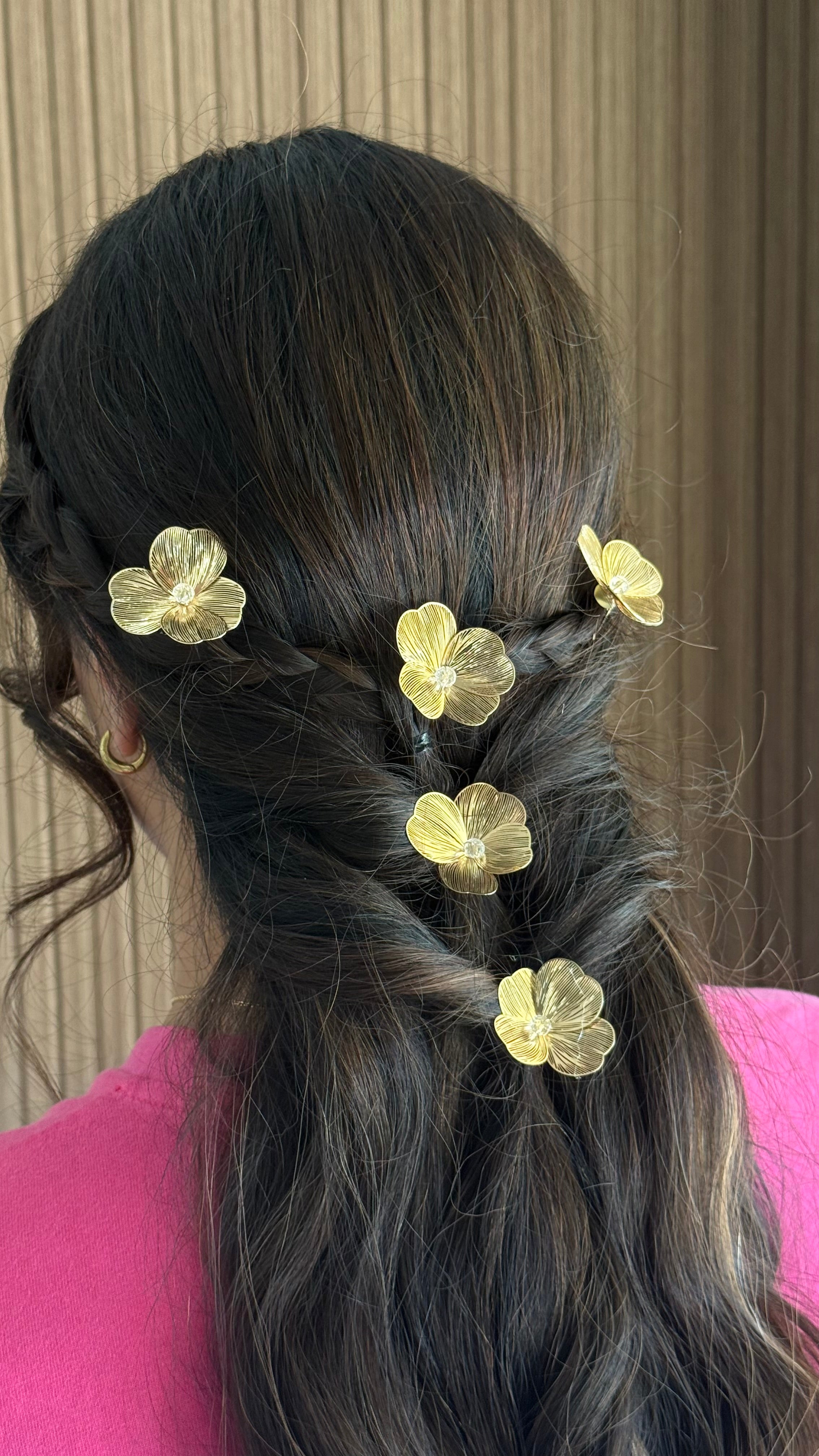 Golden Flower Hair Accessory