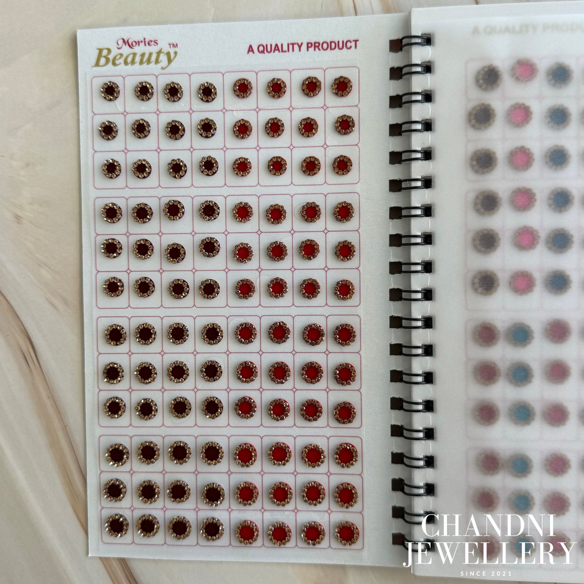 Round Rhinestone Bindi Book 2