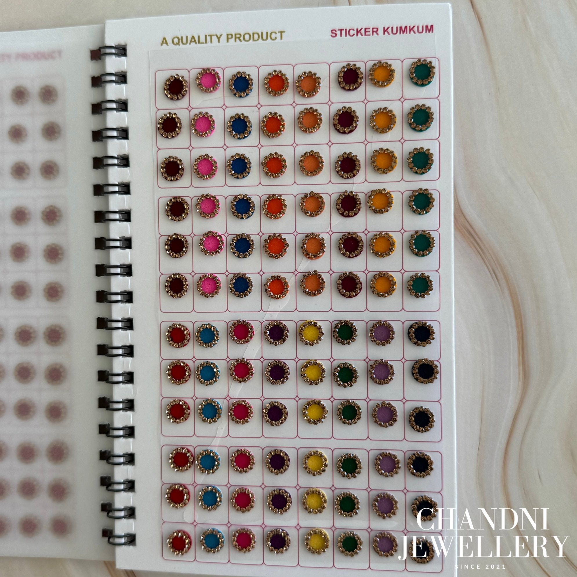Round Rhinestone Bindi Book 2