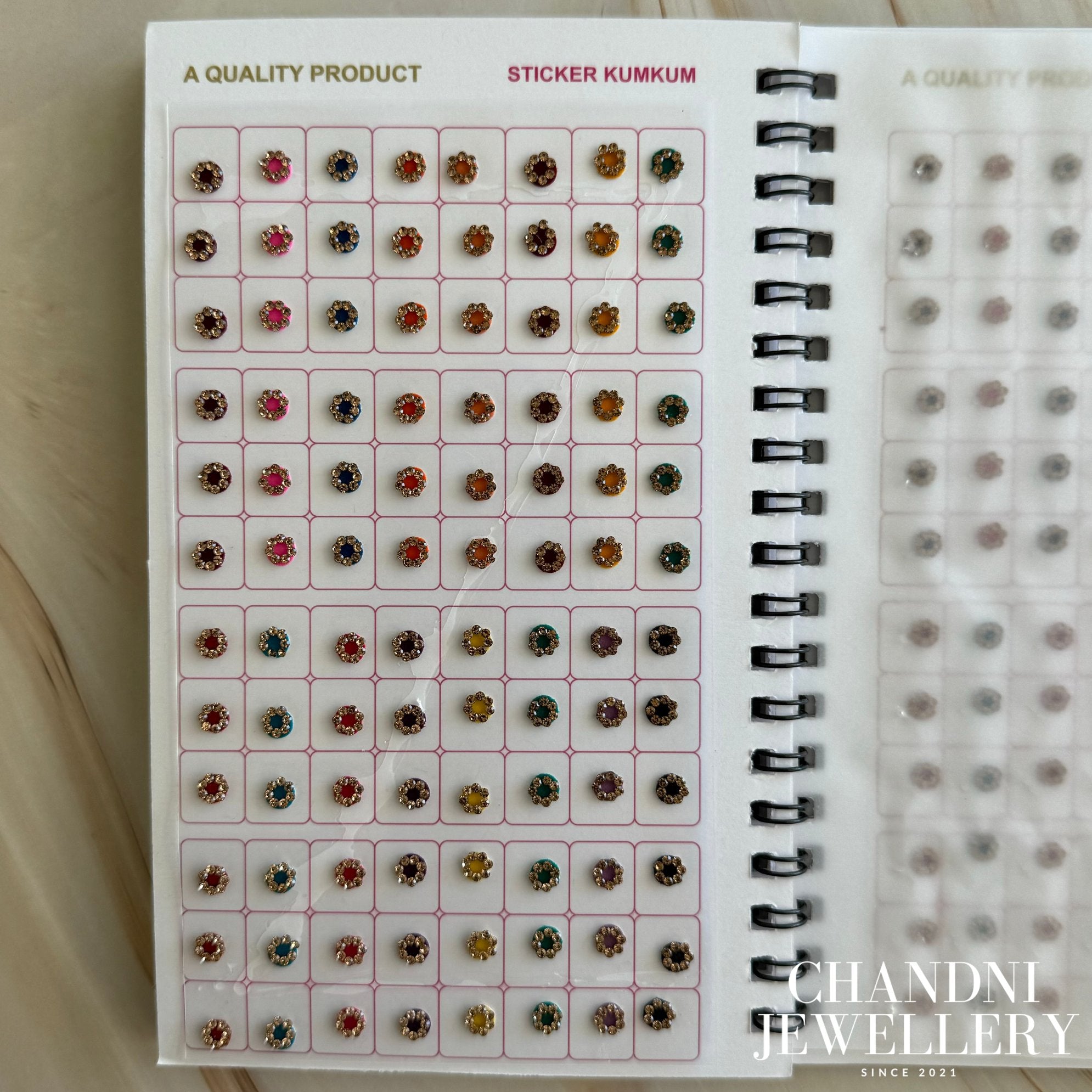 Round Rhinestone Bindi Book 2