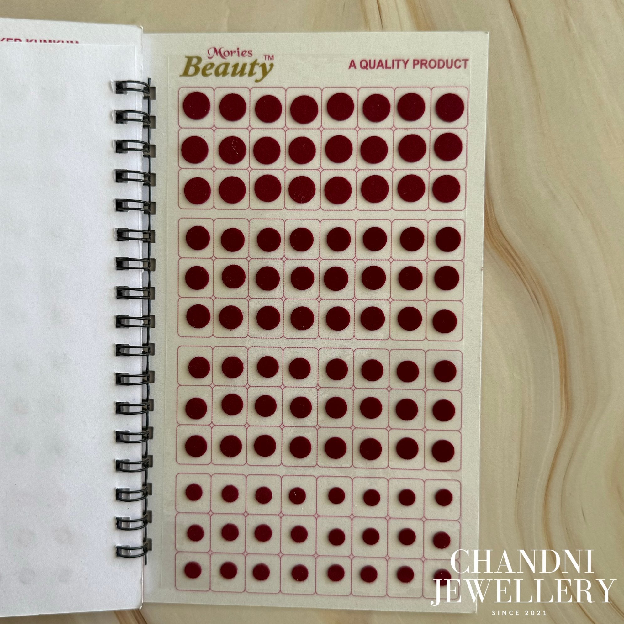 Pastel Velvet Bindi Book