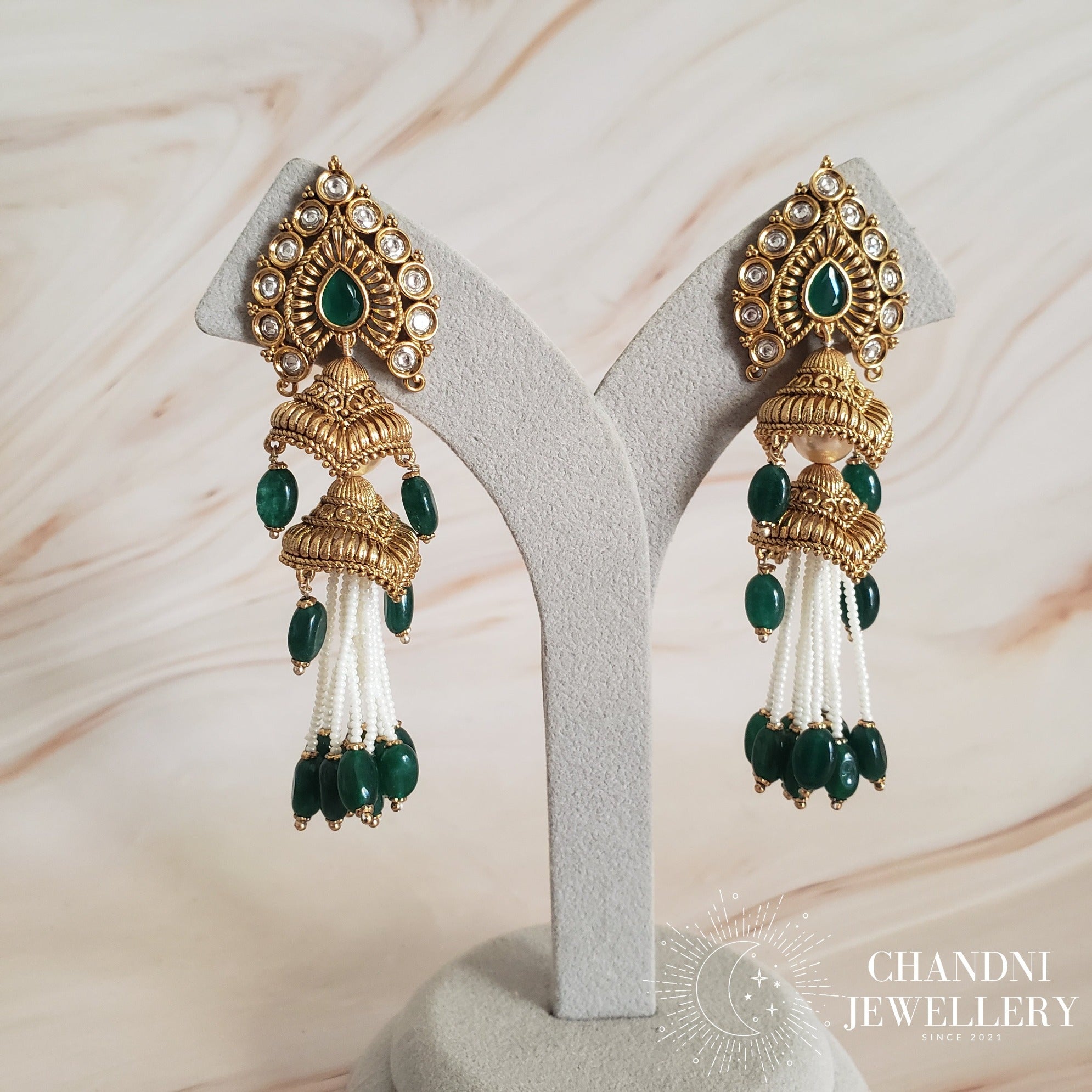 Jeevika Earrings - Luxury Range