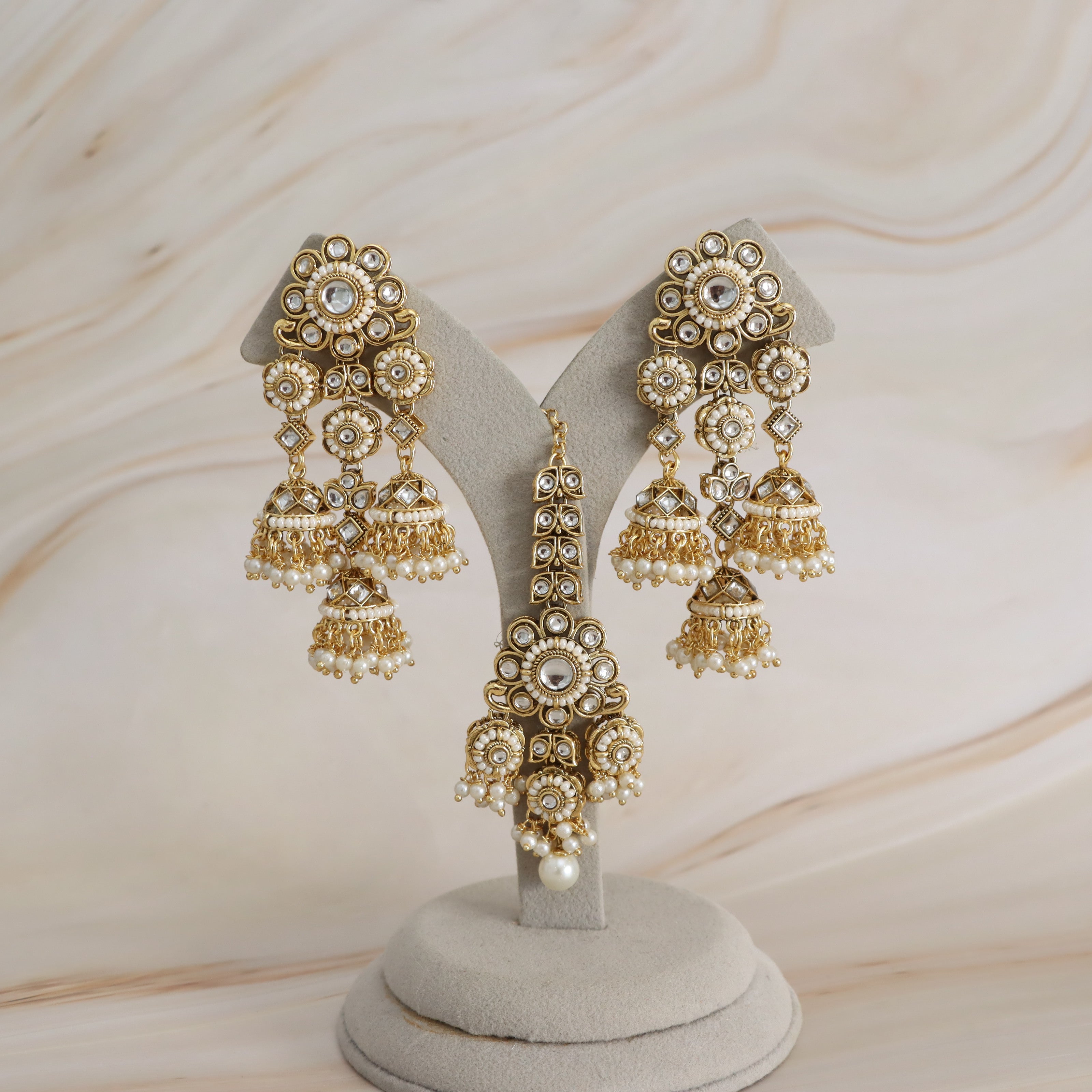 Malti Earring and Tikka Set
