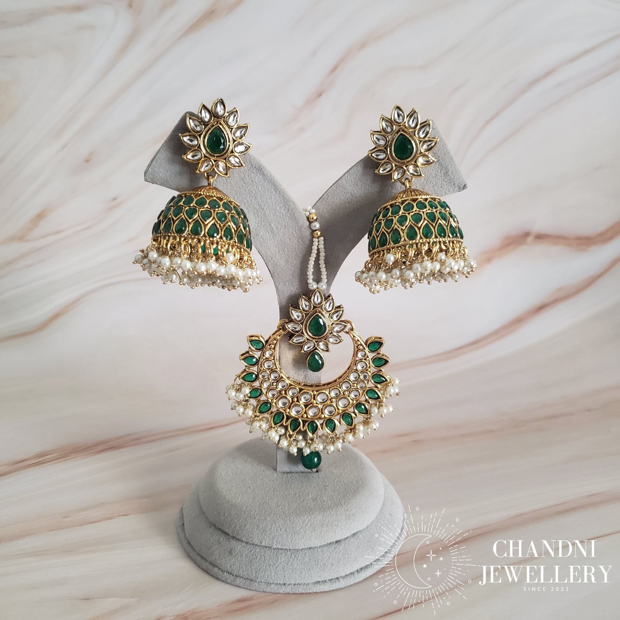 Pahal Earring with Tikka