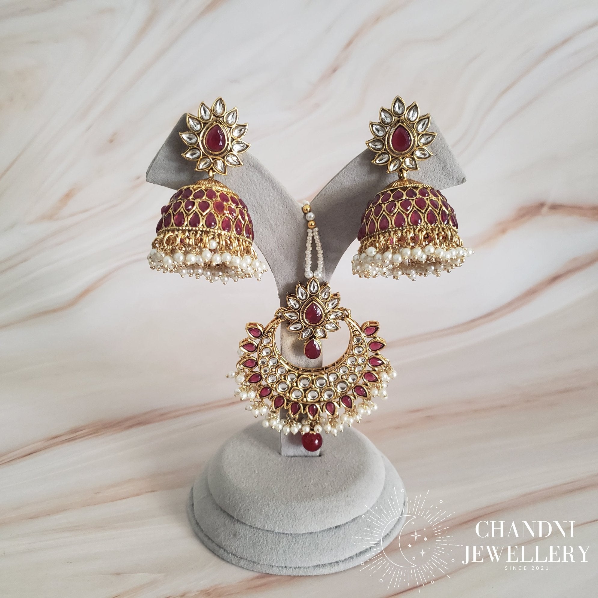 Pahal Earring with Tikka