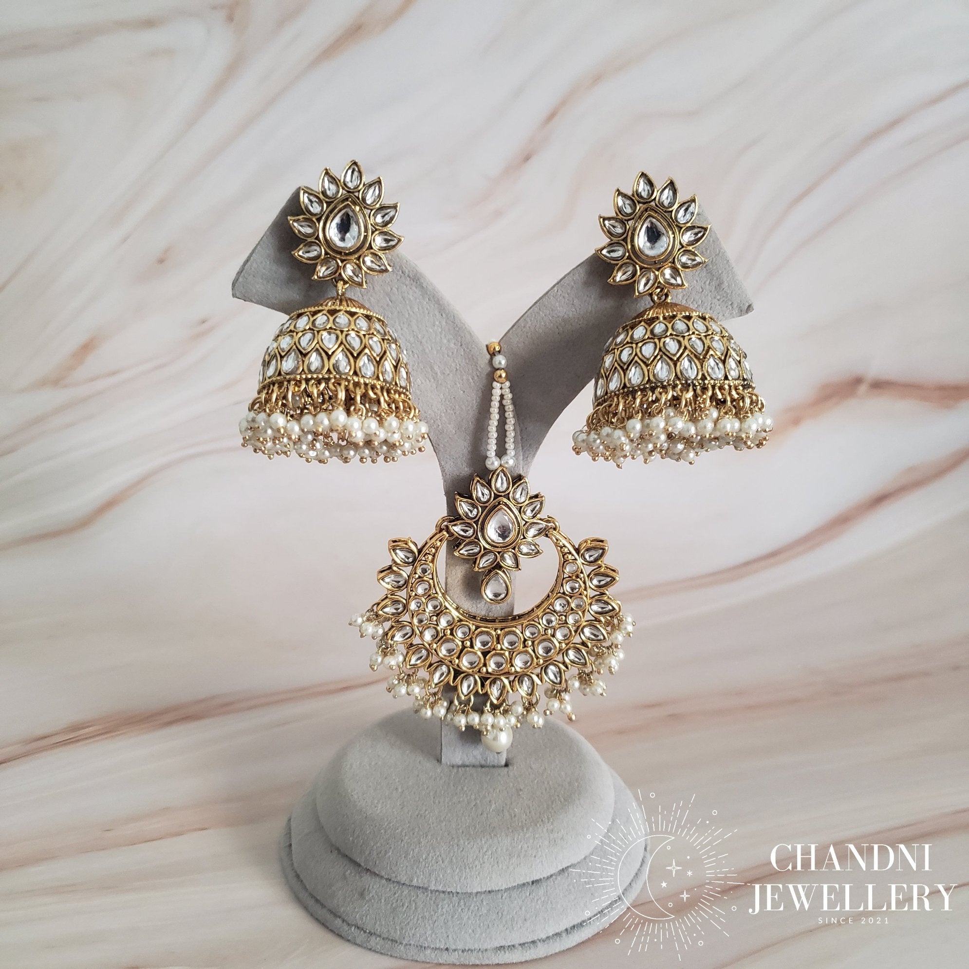 Pahal Earring with Tikka