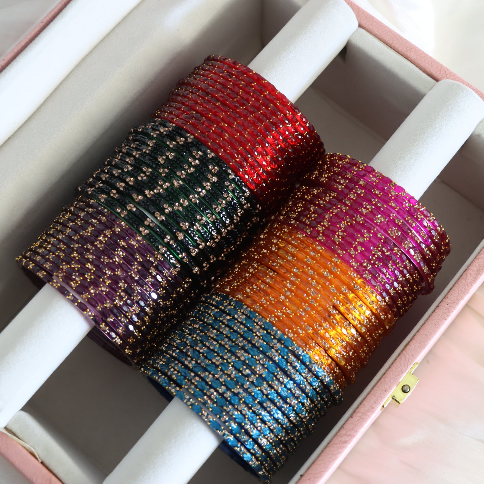 Royal Festive Glass Bangle Set