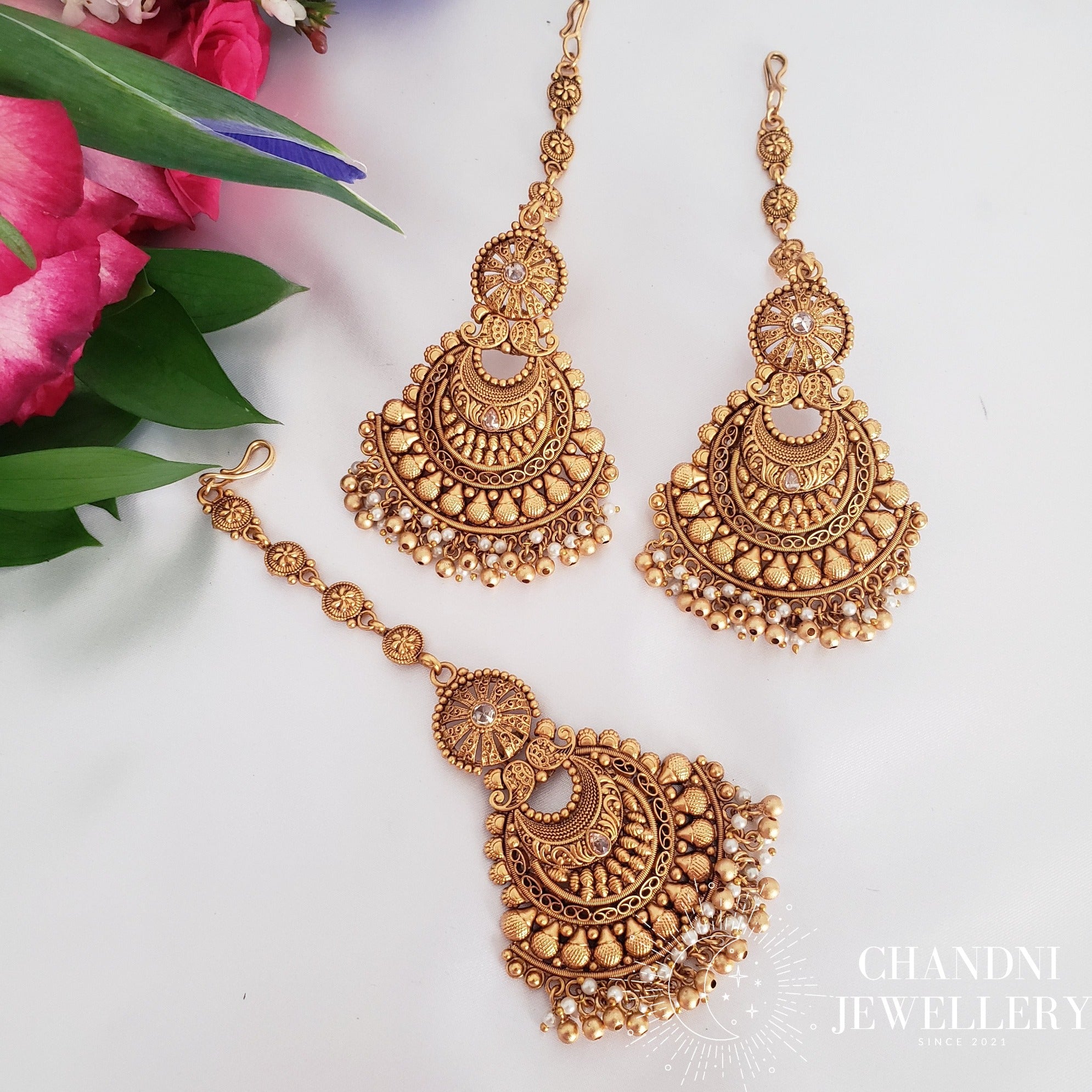 Rushda Earring and Tikka Set