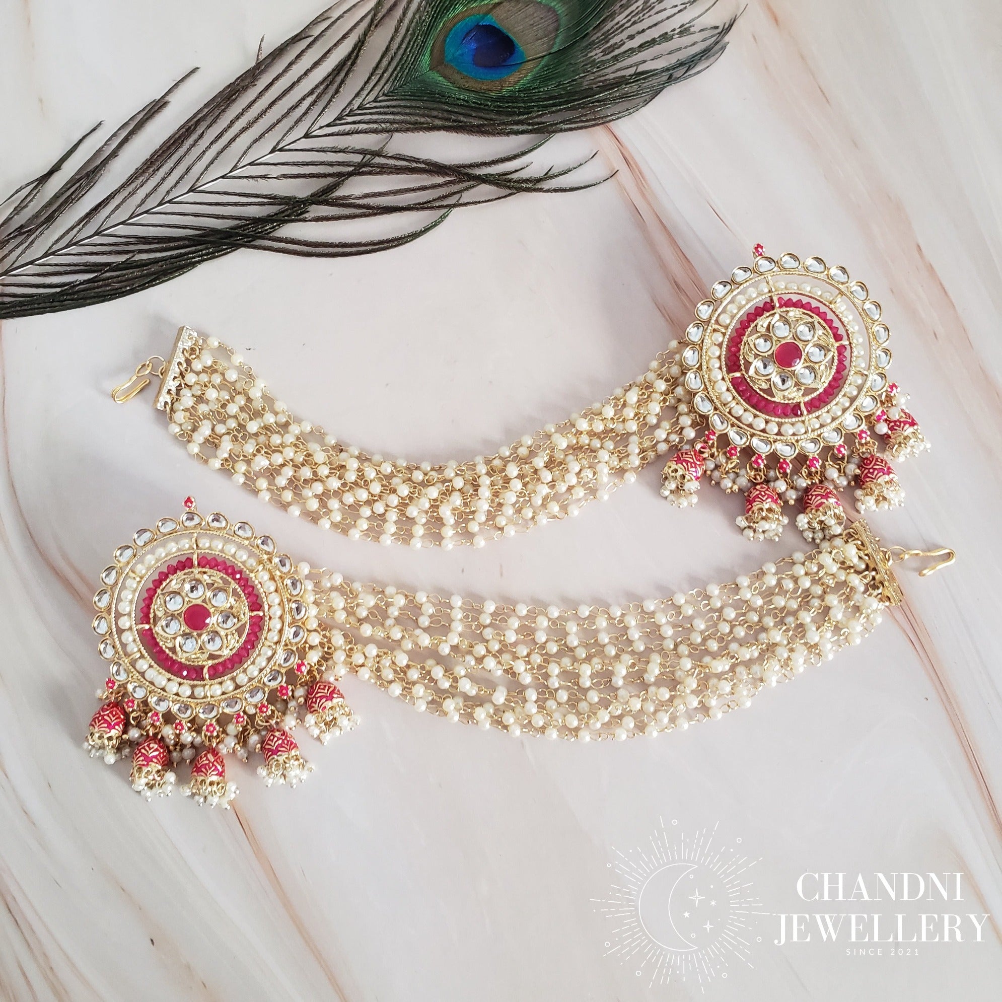 Bahubali Earrings with Sahara