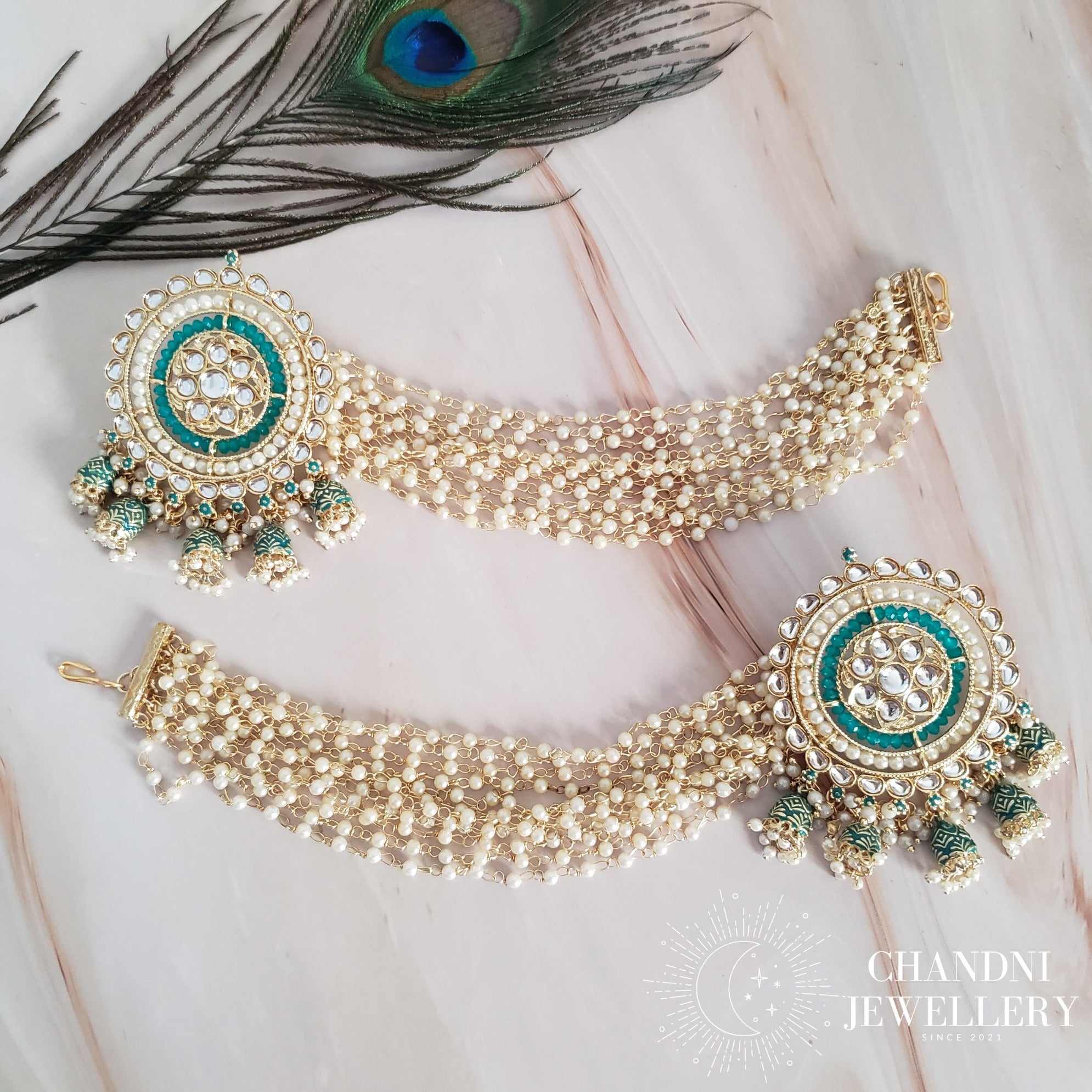 Bahubali Earrings with Sahara