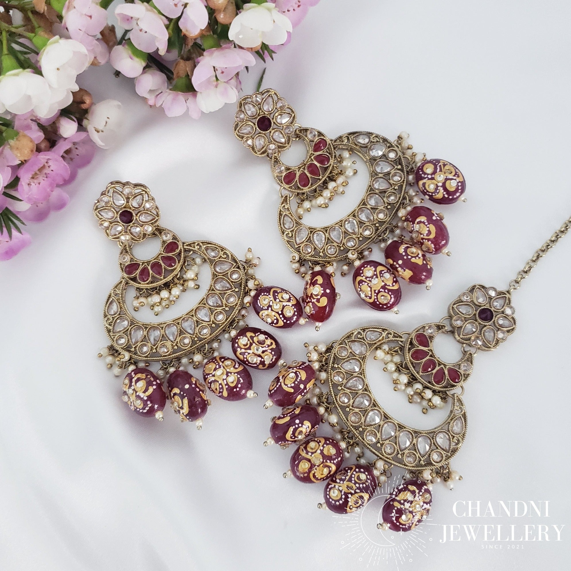 Nitya Earring and Tikka Sets