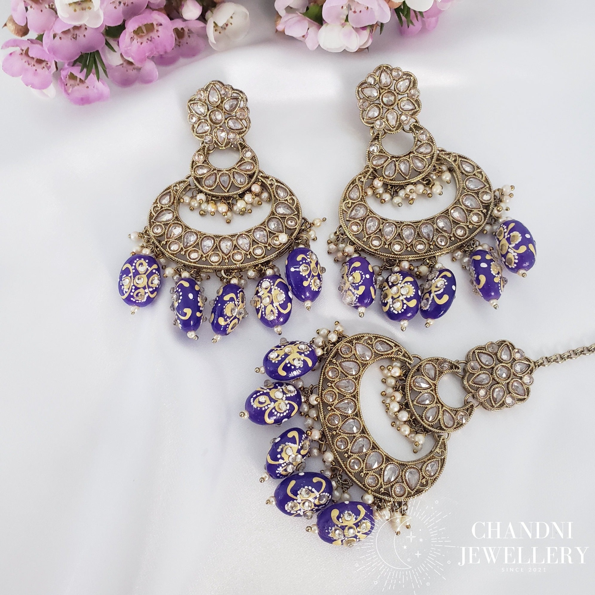 Nitya Earring and Tikka Sets
