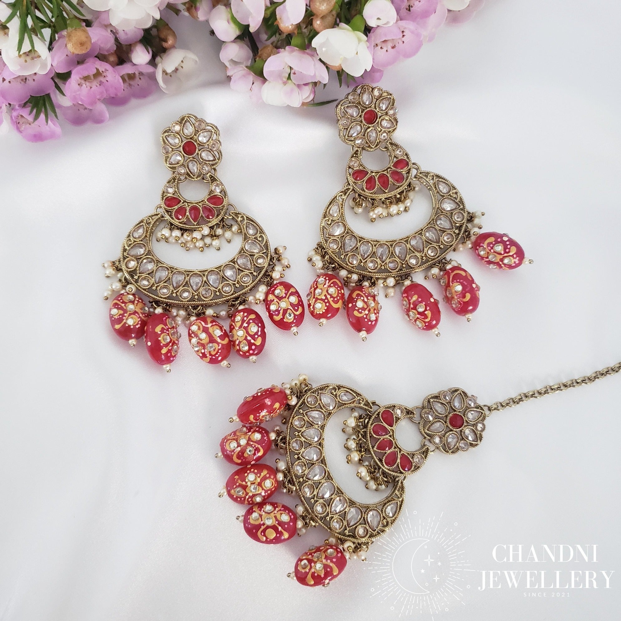 Nitya Earring and Tikka Sets