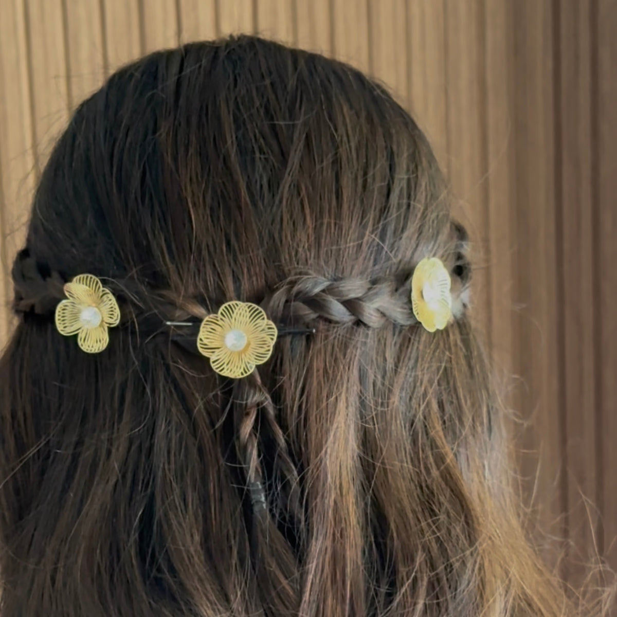 Golden Flower Hair Accessory