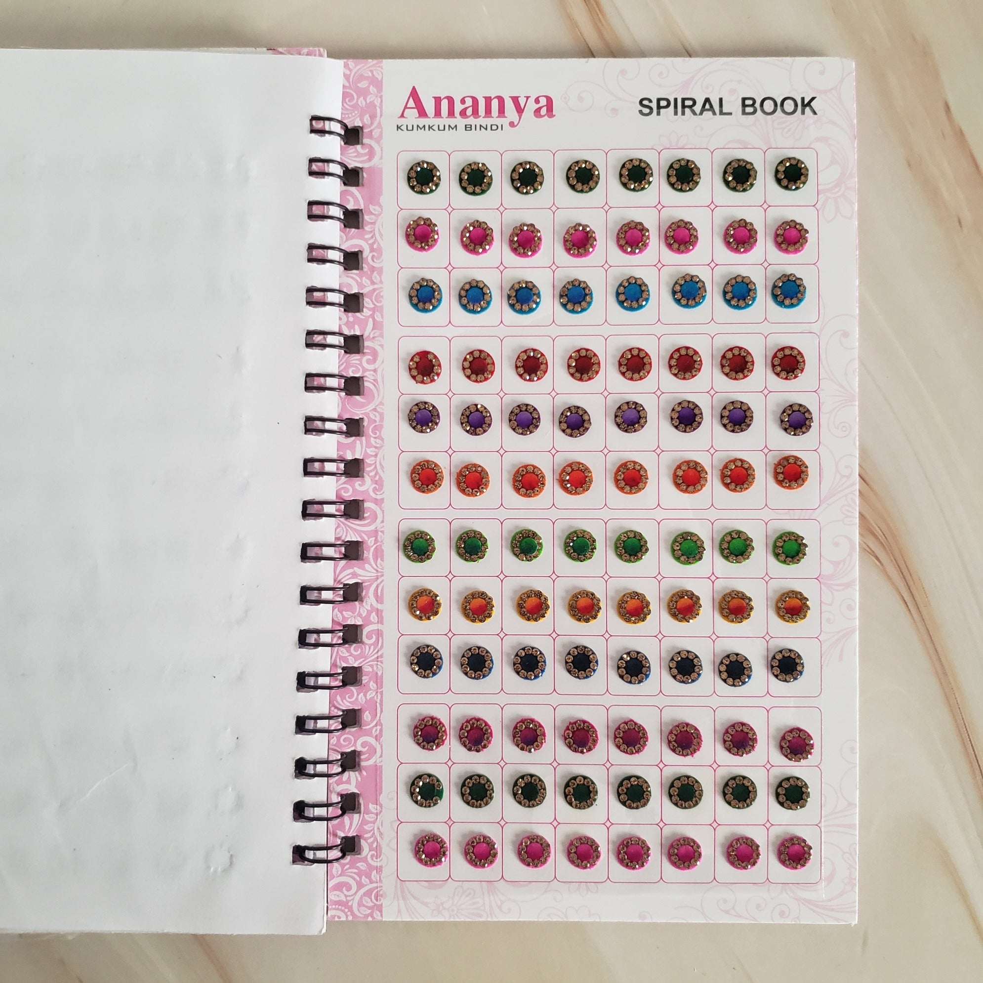 Round Double Shade Rhinestone Bindi Books