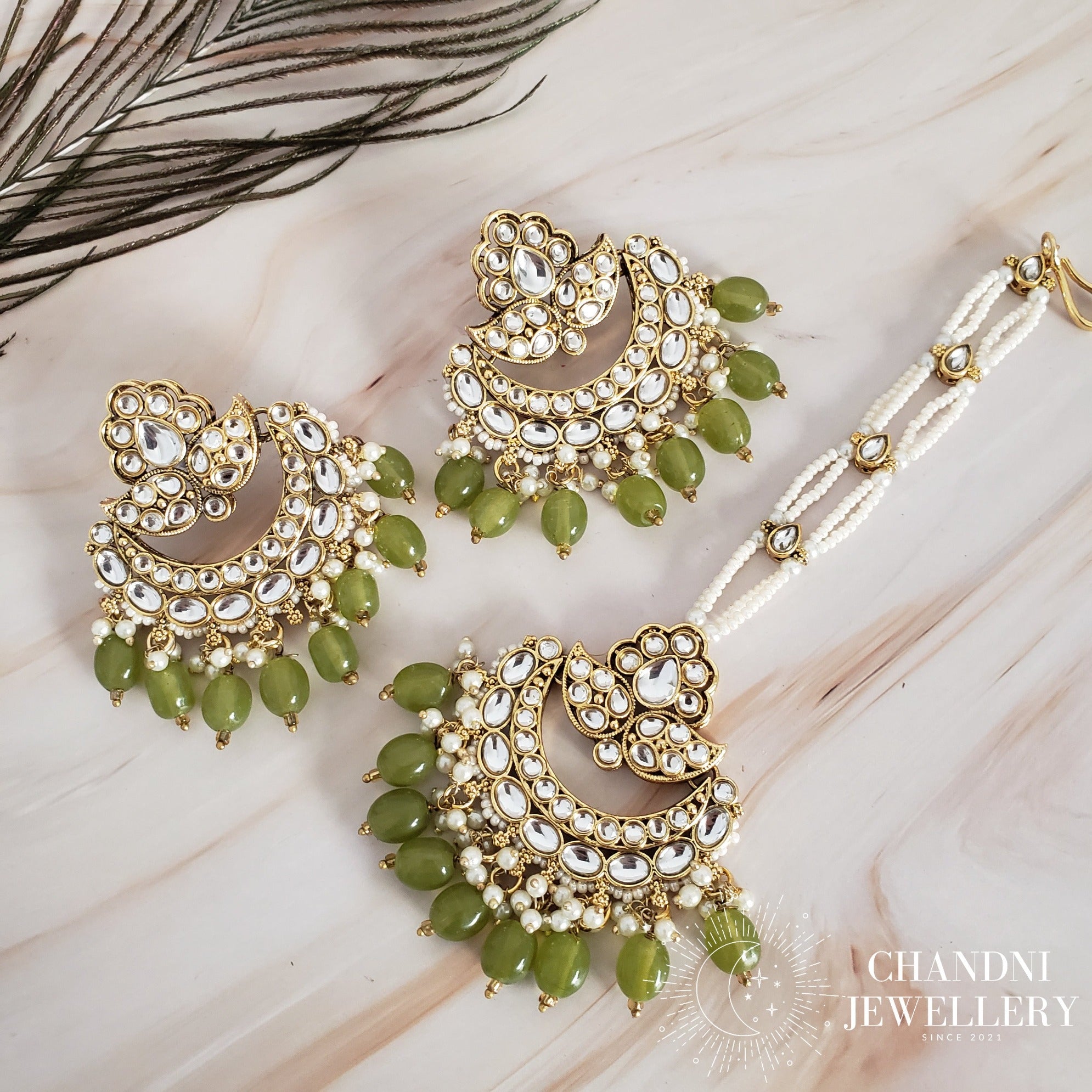 Aamin Earring and Tikka Set