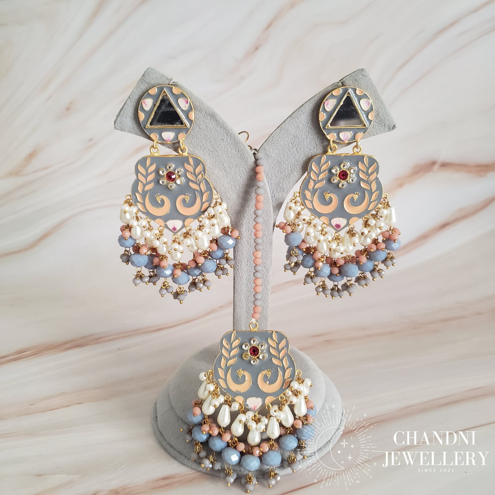 Andal Earring and Tikka Sets