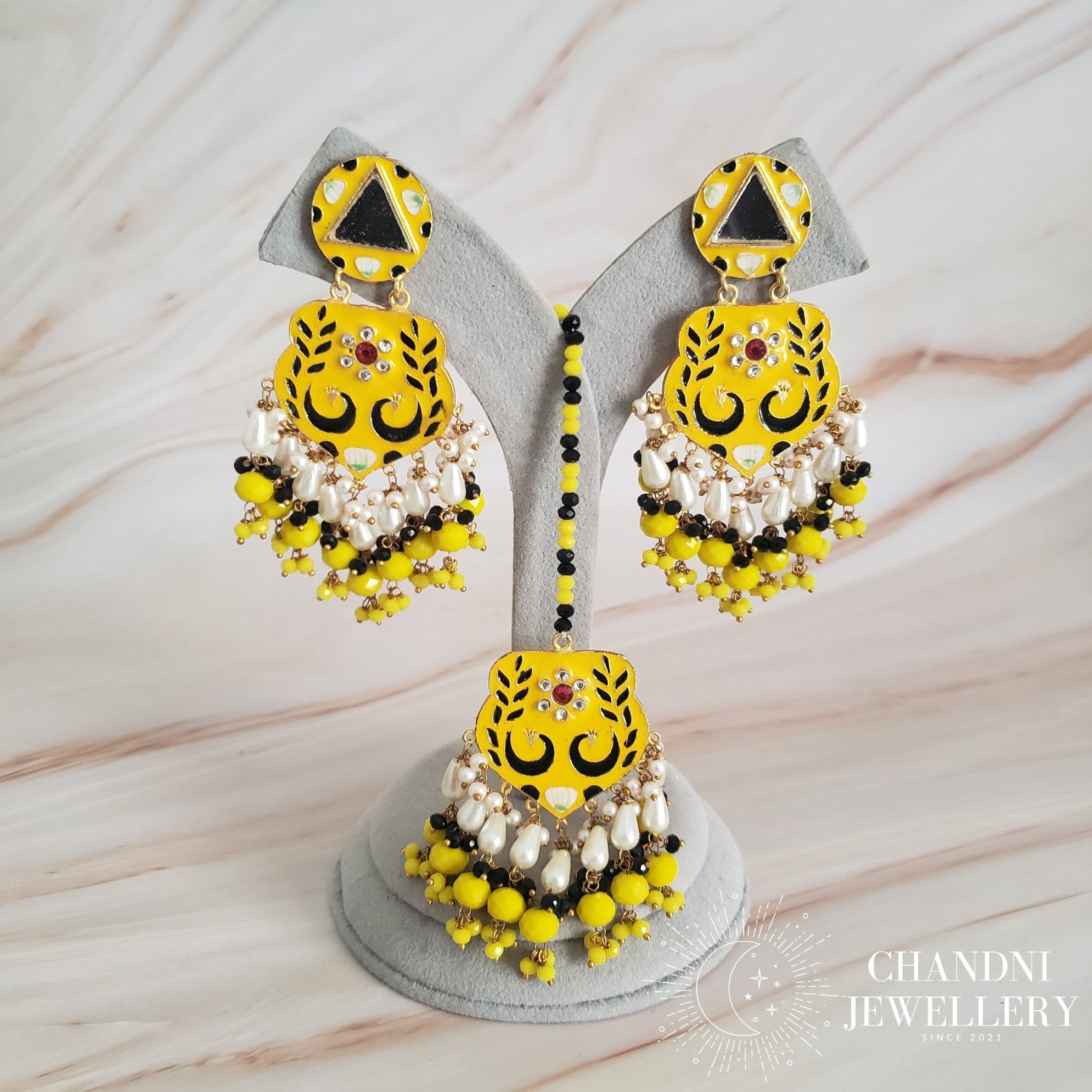 Andal Earring and Tikka Sets