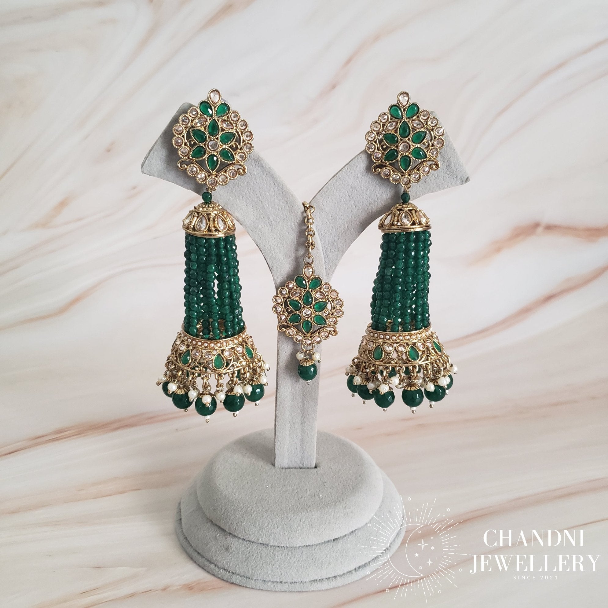 Anjika Earring with Tikka