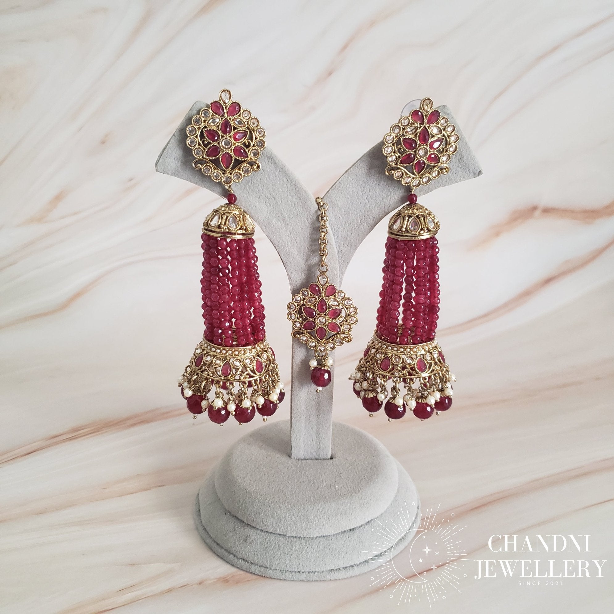 Anjika Earring with Tikka