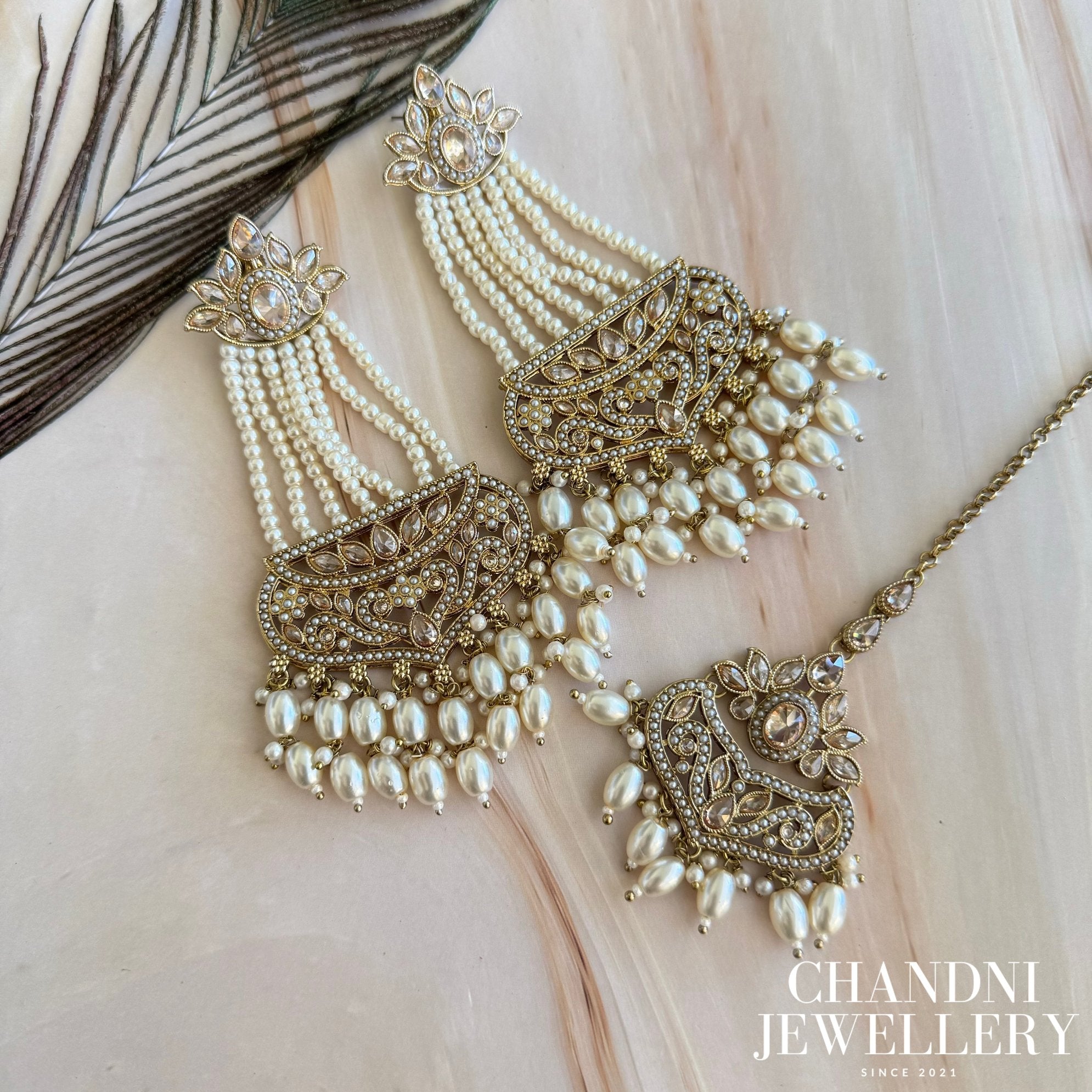 Ashika Earring and Tikka Set