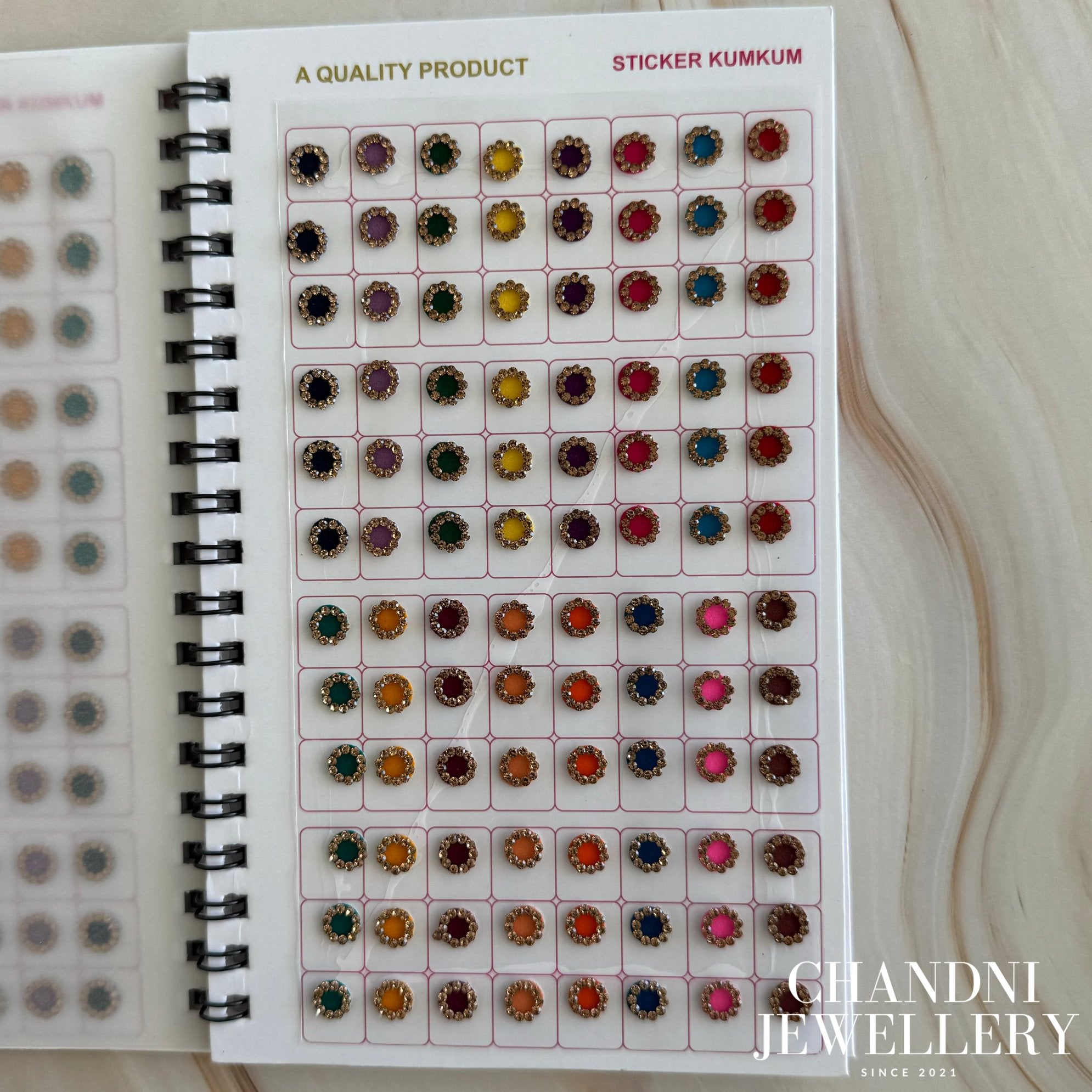 Round Rhinestone Bindi Book 2