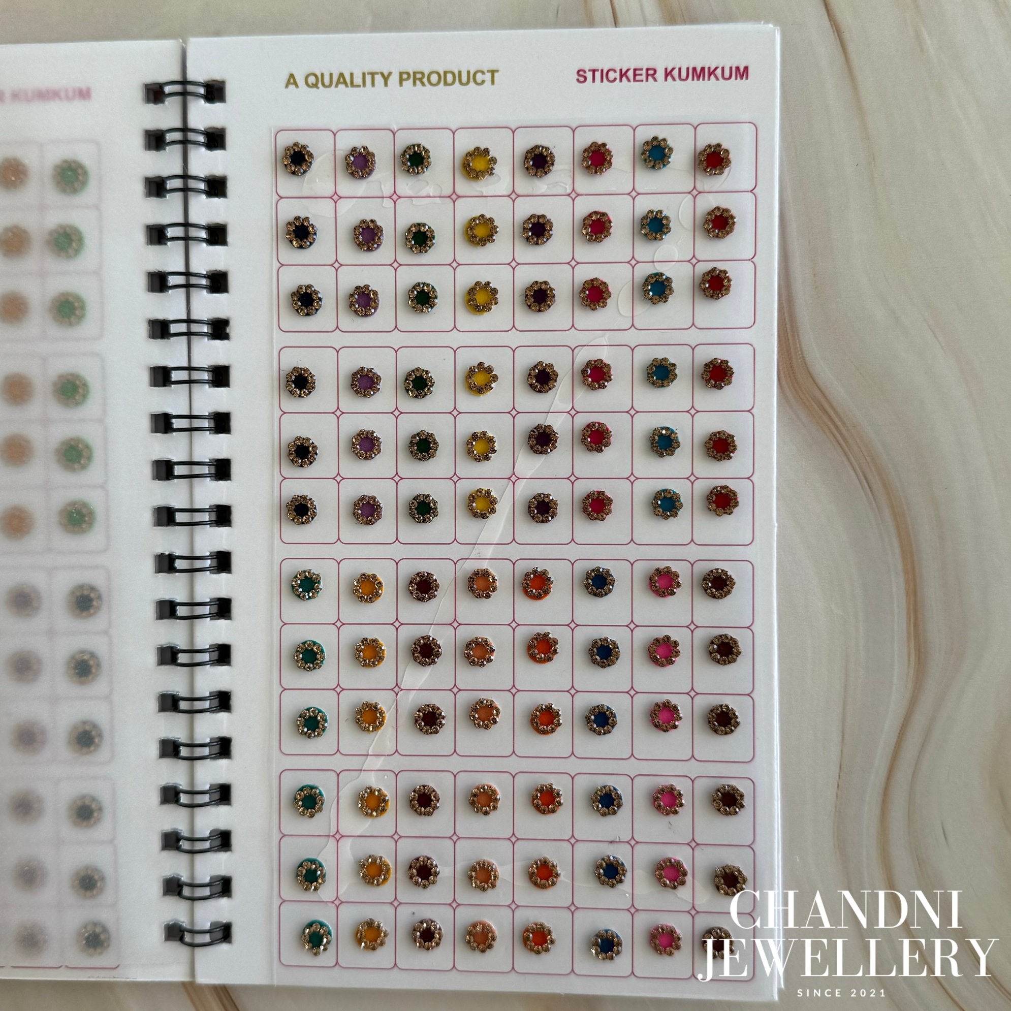 Round Rhinestone Bindi Book 2