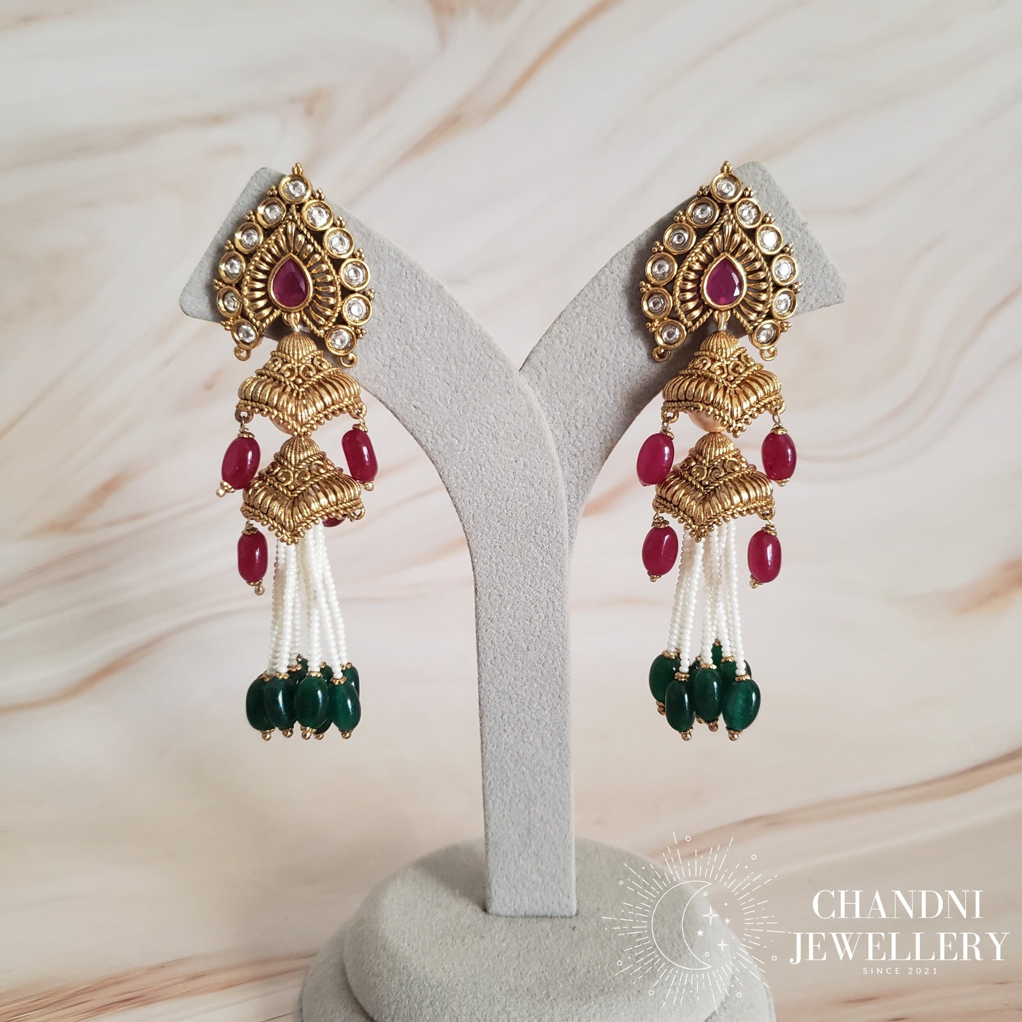 Jeevika Earrings - Luxury Range