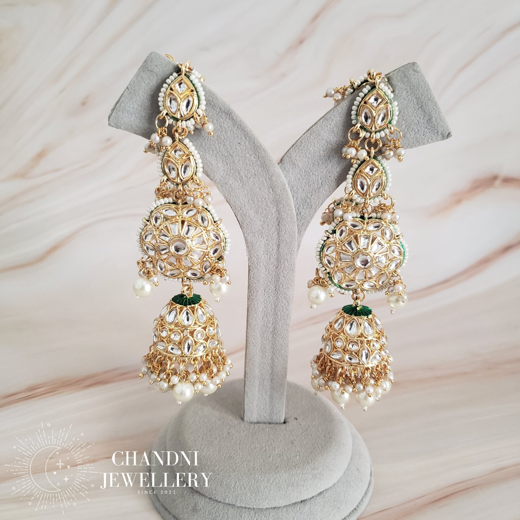 Jharna Earrings with Sahara