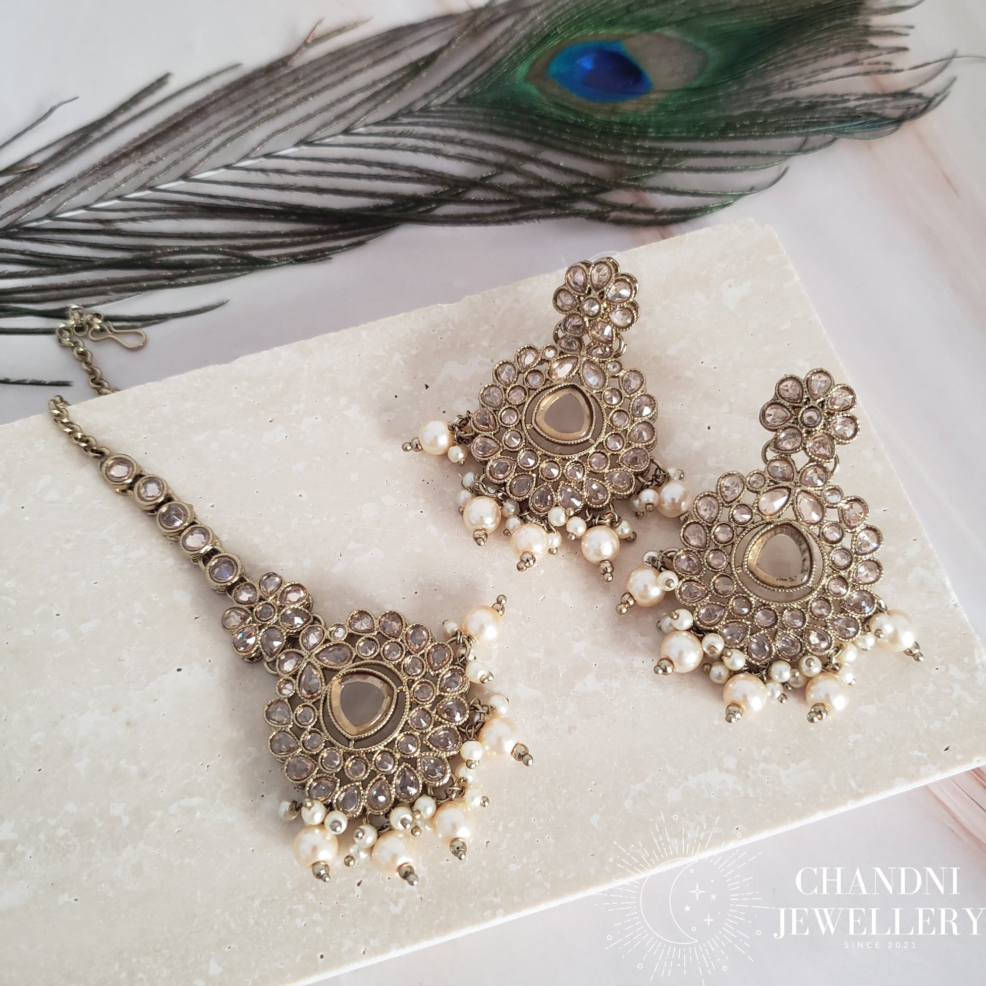 Kaushali Earring and Tikka Set