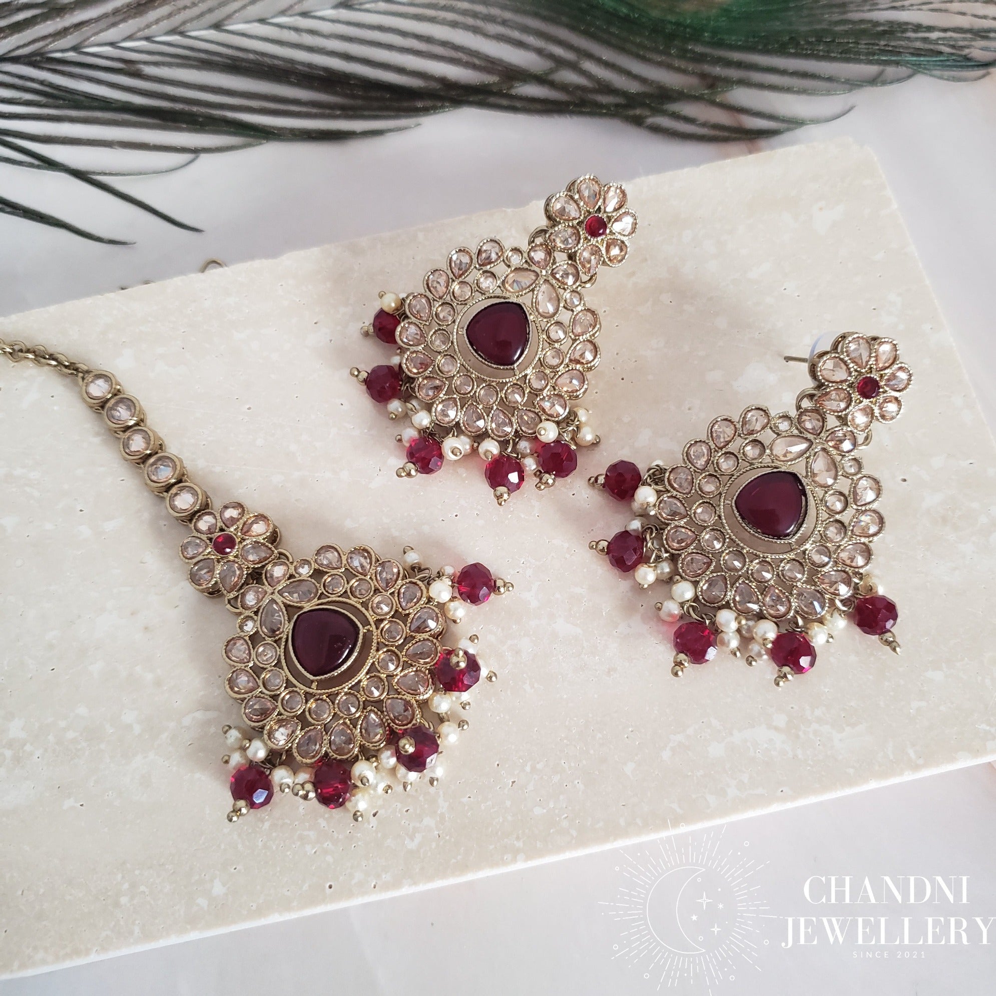 Kaushali Earring and Tikka Set