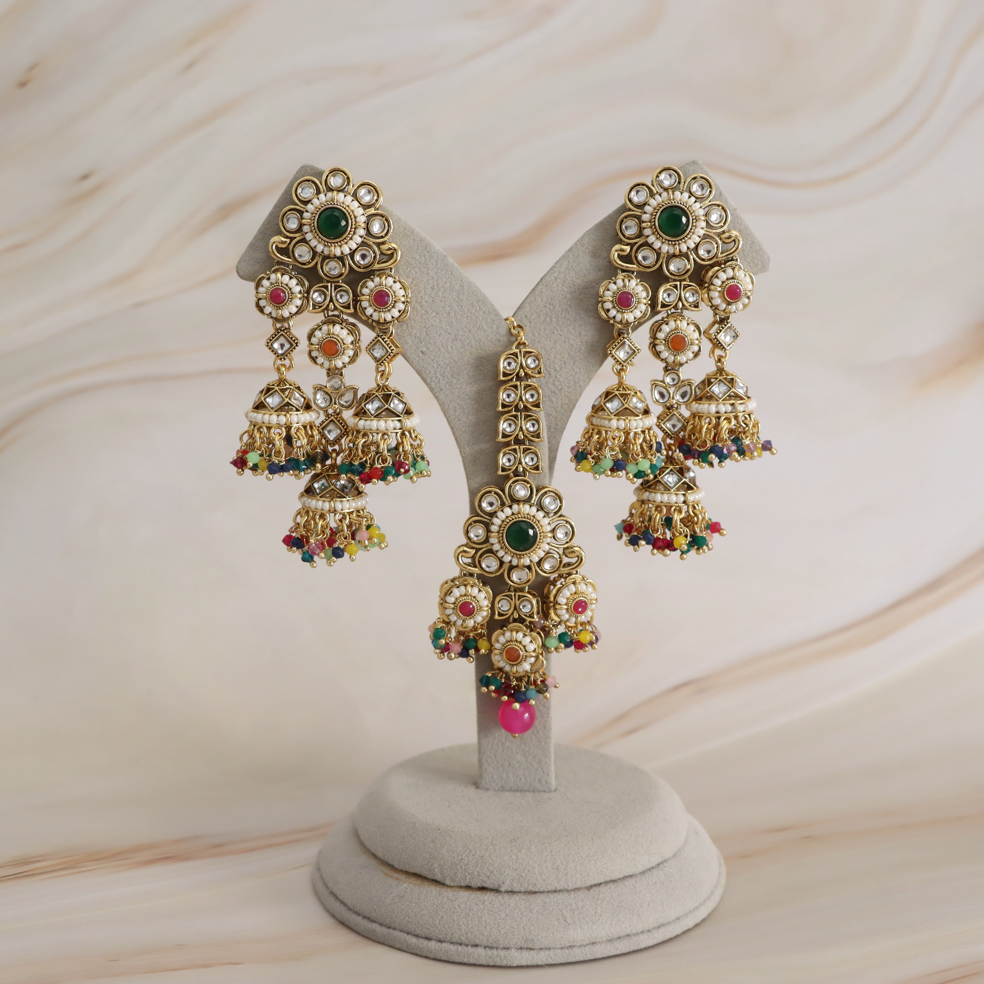 Malti Earring and Tikka Set