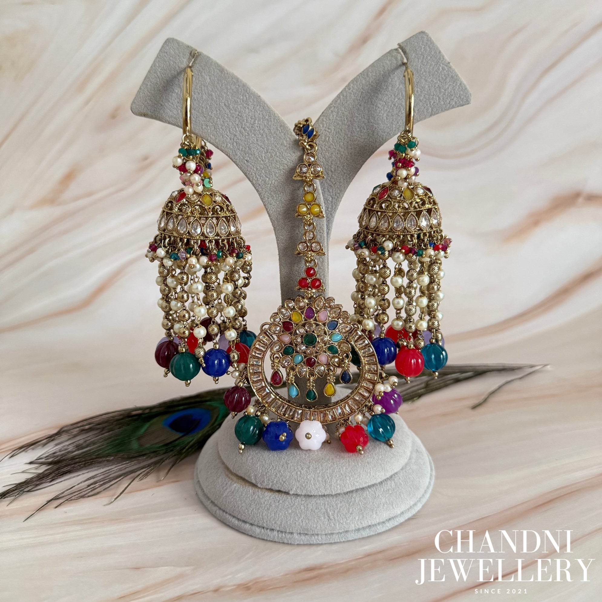 Mansi Earring with Tikka