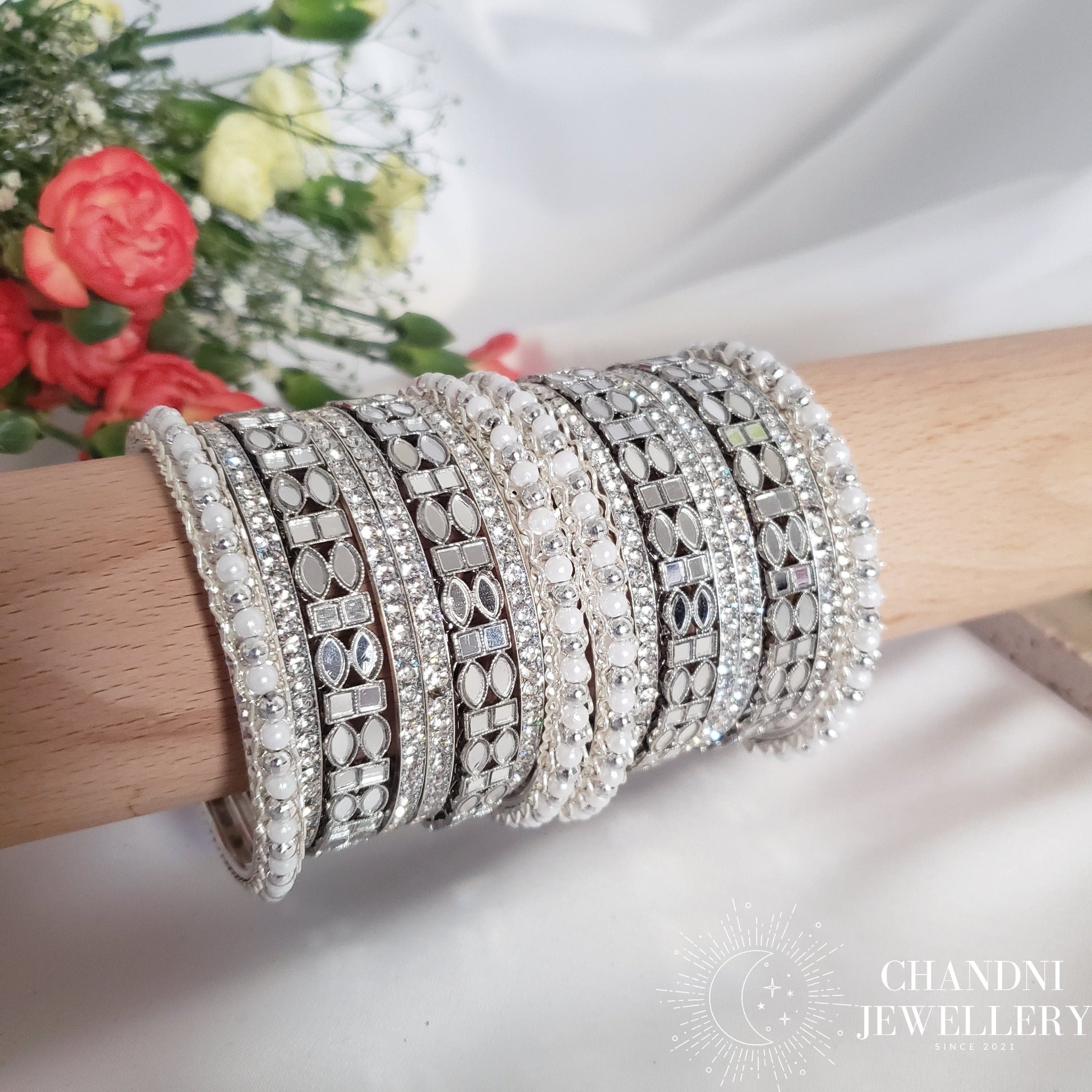 Mirror Silver Bangles (2.8)