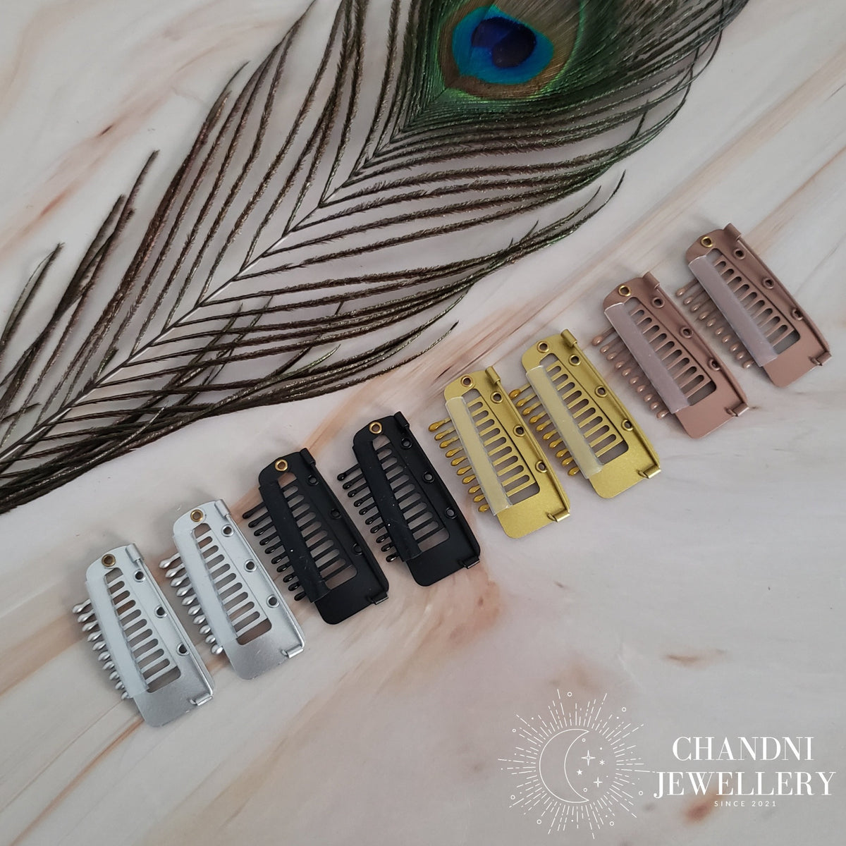 Multi Chunni Clips | Hair Accessories