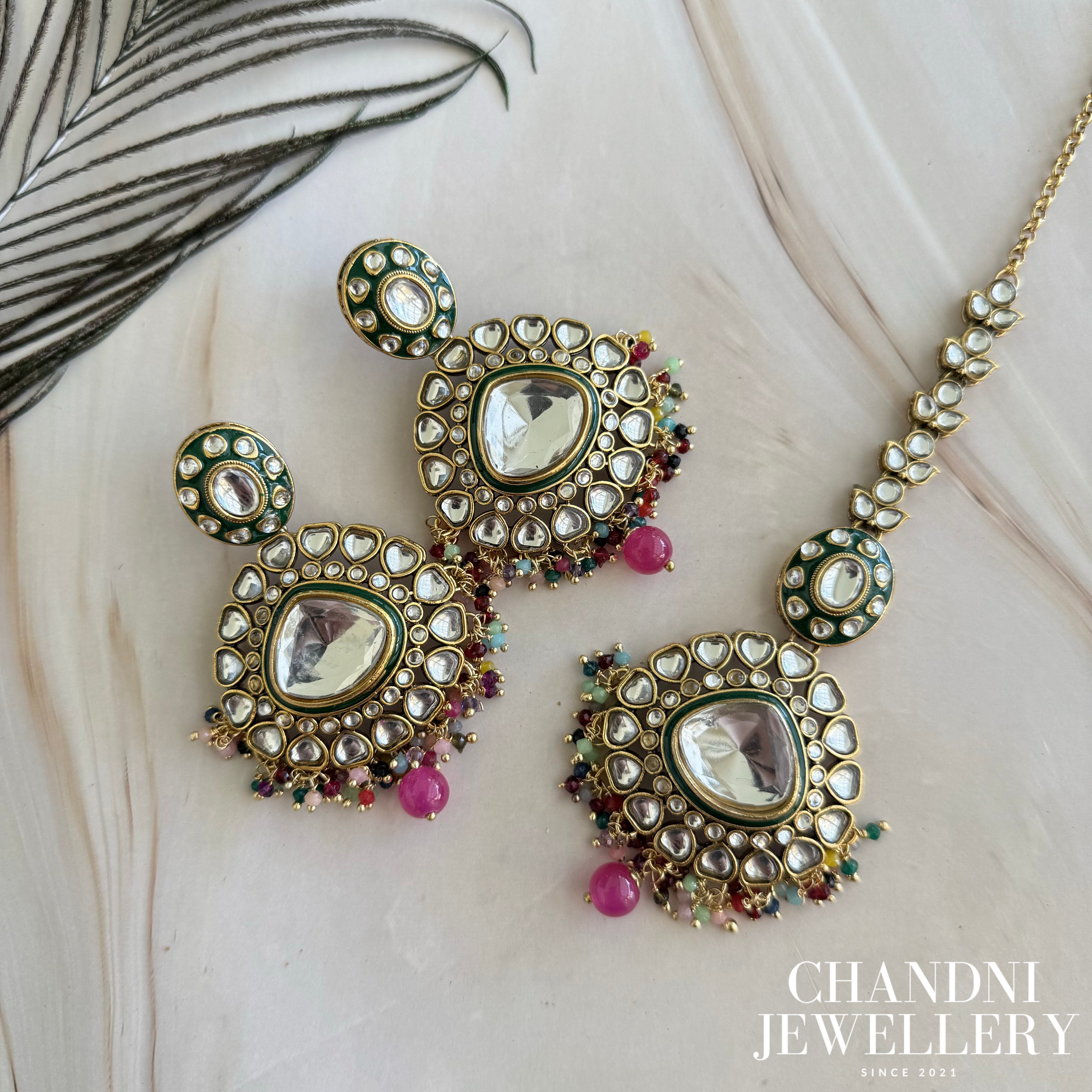 Preyasi Earring and Tikka Set