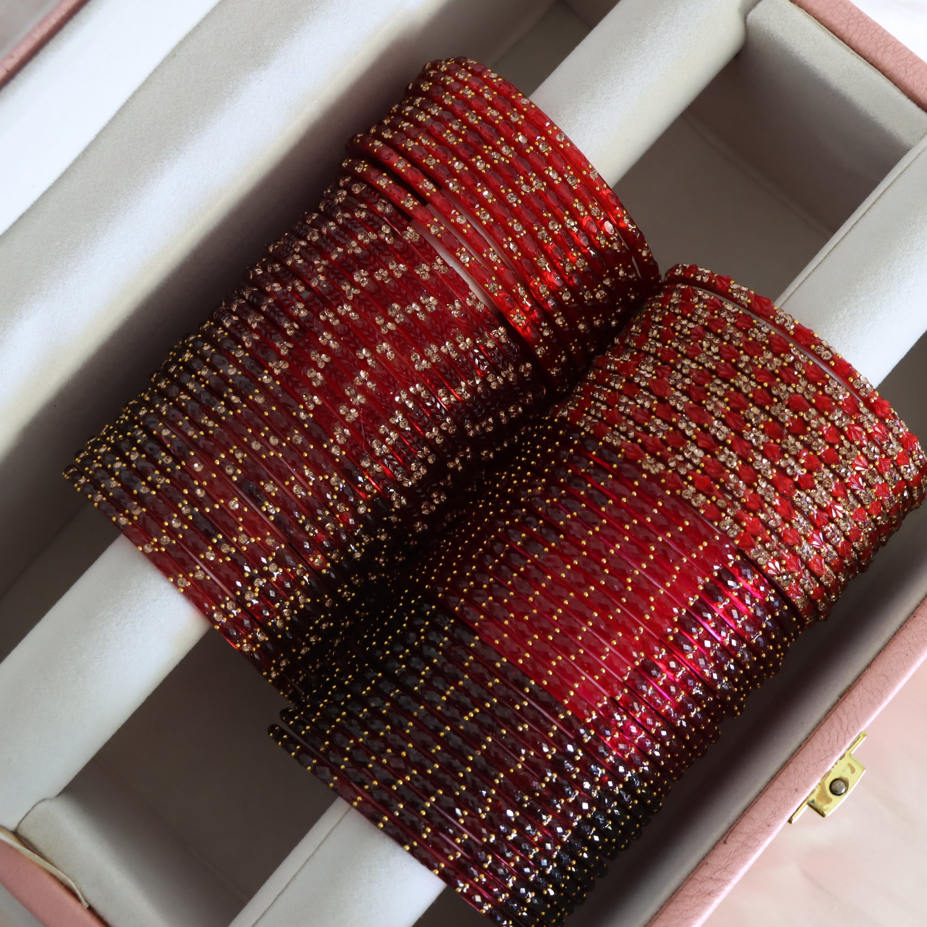 Rani Radiance Glass Bangle Set