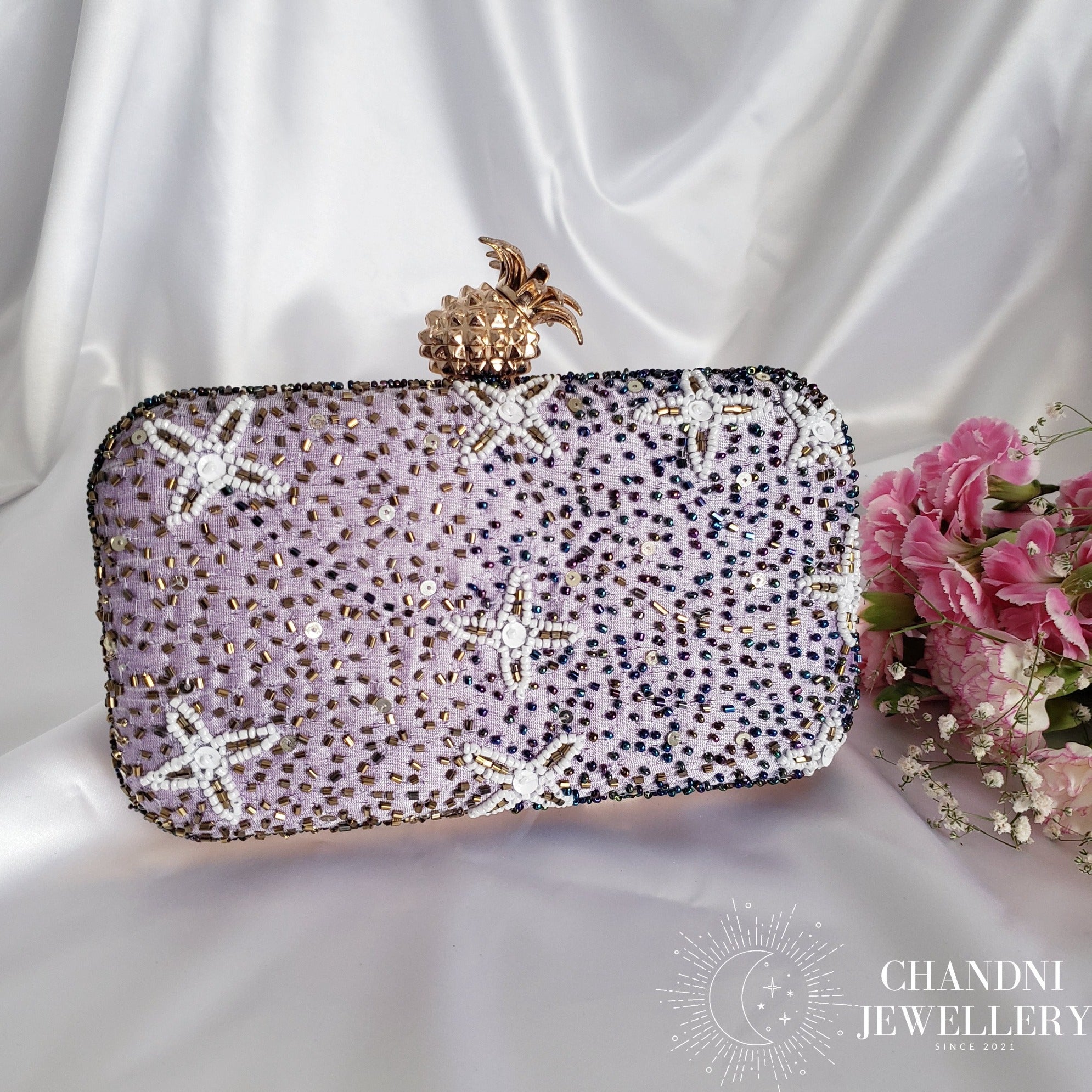 Somya Clutch - Light Purple