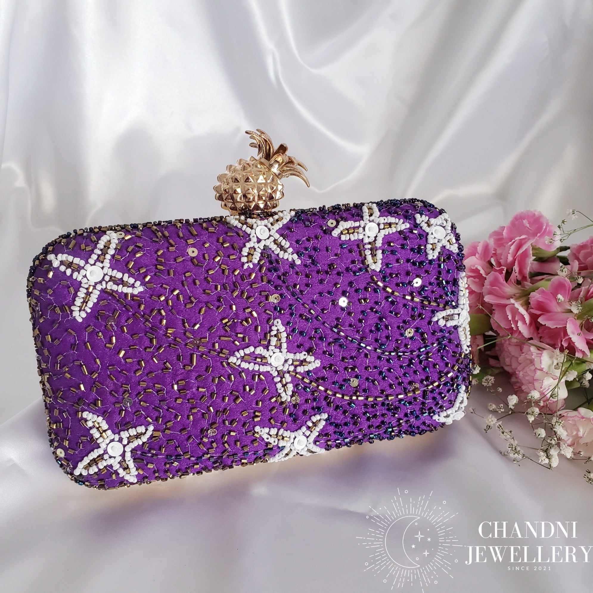 Somya Clutch - Purple