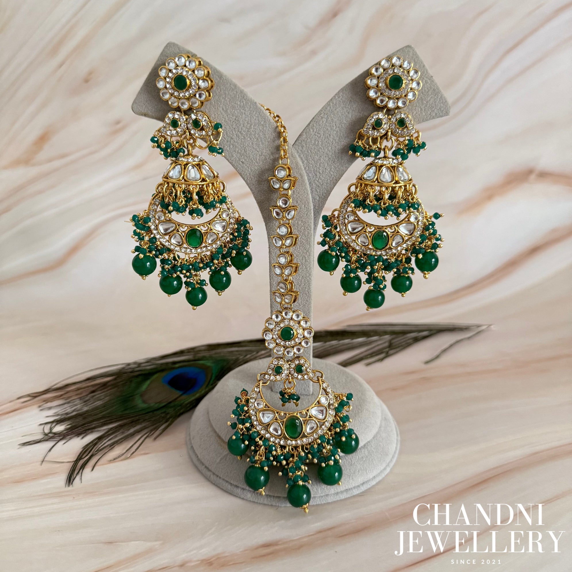 Varuni Earring and Tikka Set